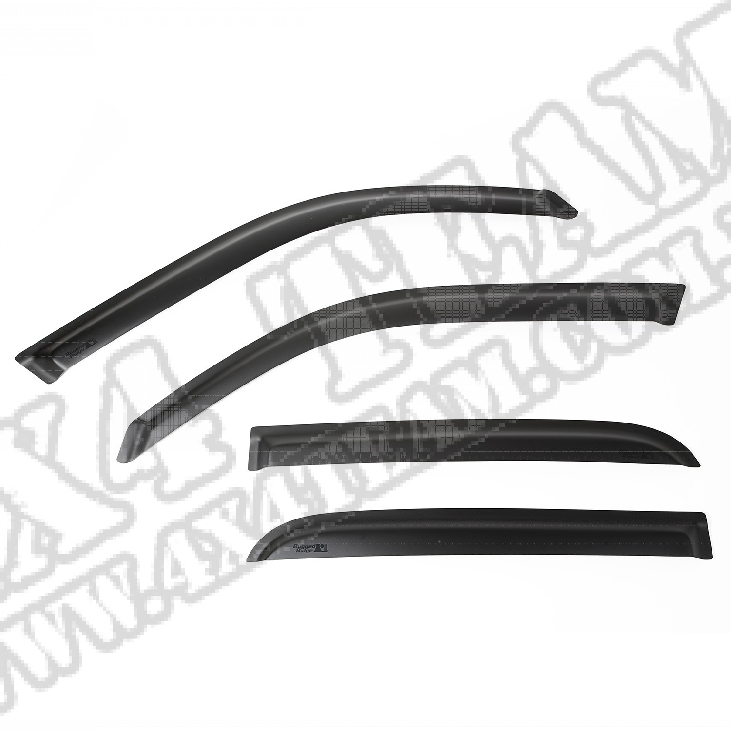 Zestaw owiewek, czarny mat, 04-06 Toyota Tundra Double Cab Pickup