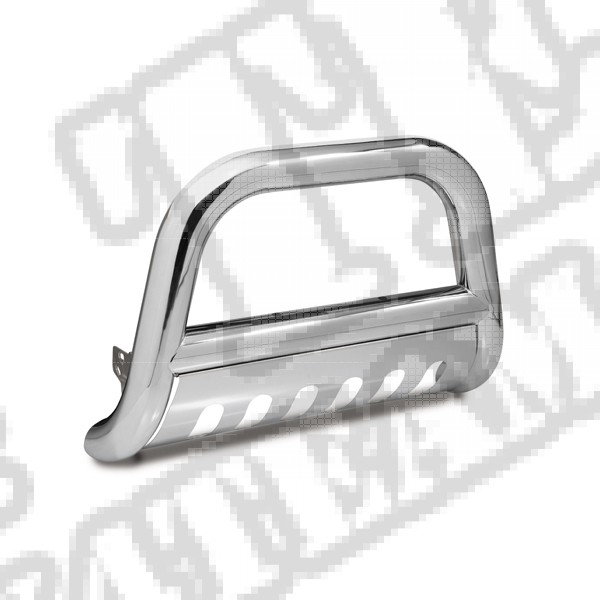 Bull Bar, 4 Inch, Stainless Steel; 06-08 Hummer H3