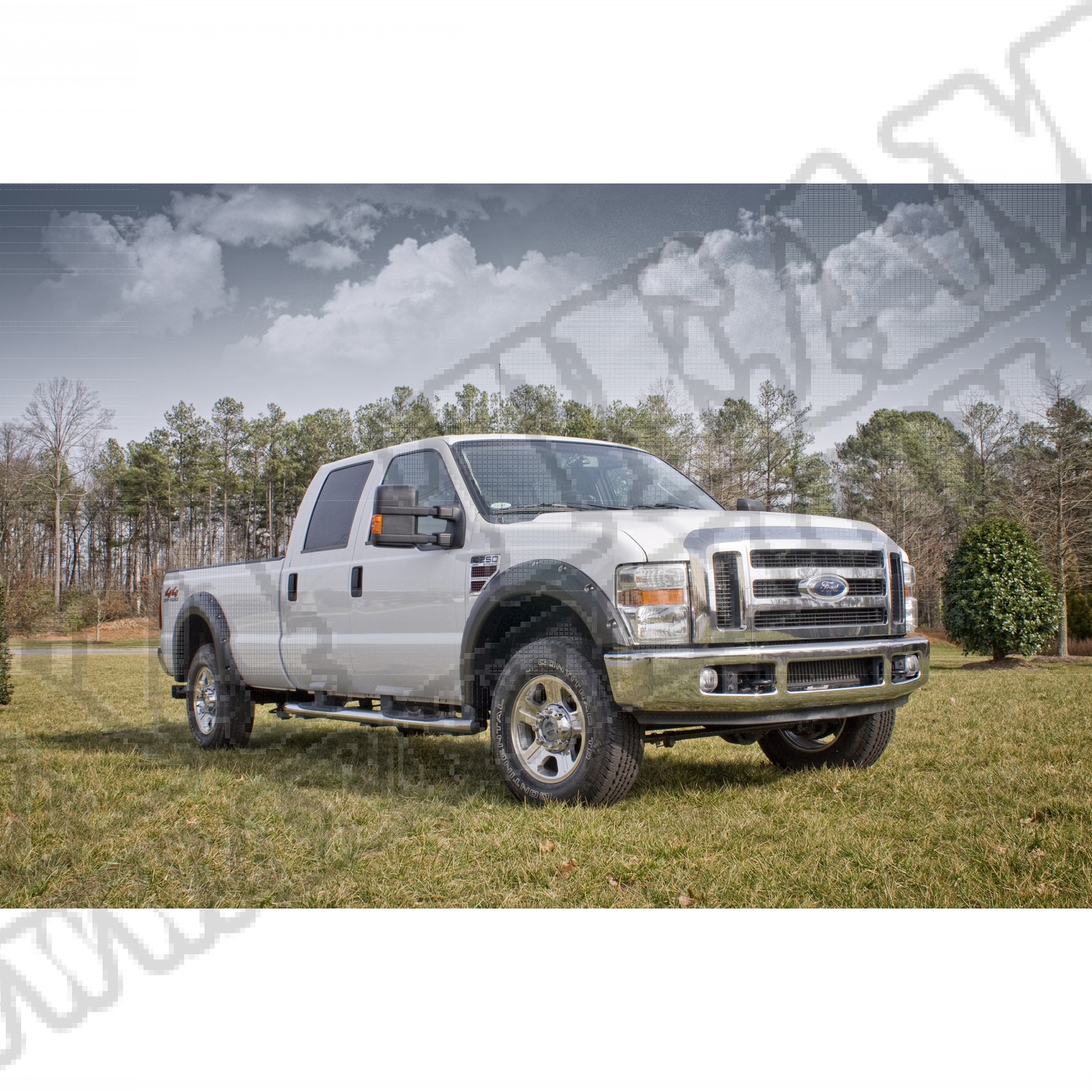 Fender Flare Kit, 4 Piece; 08-10 Ford F-250/F-350/F-450 SD Pickups