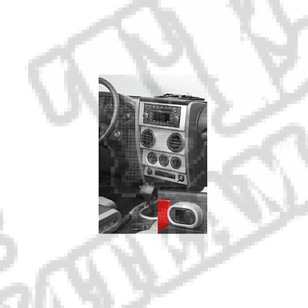 Zestaw deski rozdzielczej Szczotkowane aluminium 07-10 Jeep JK Wrangler