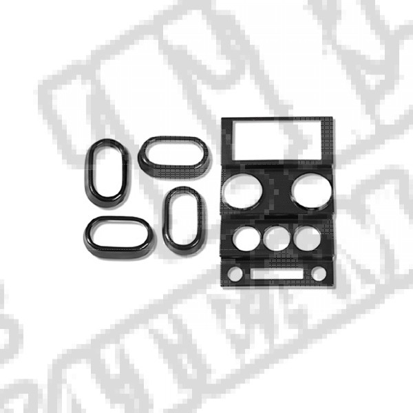 Zestaw deski rozdzielczej Carbon 07-10 Jeep JK Wrangler 