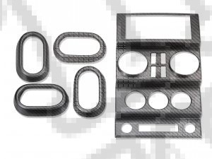 Zestaw deski rozdzielczej Carbon 07-10 Jeep 4 drzwiowy JK Wrangler