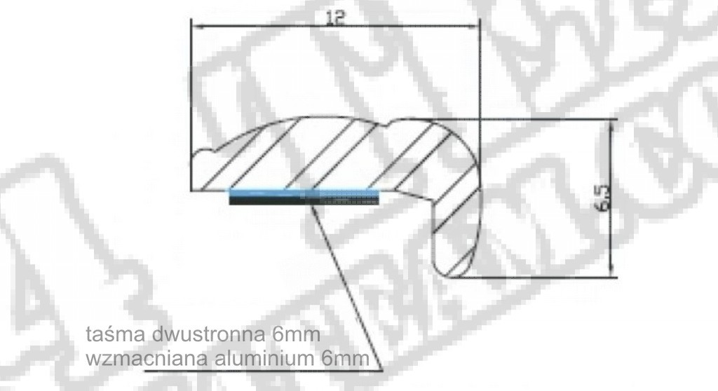 StopScratch profil ochronny drzwi biały