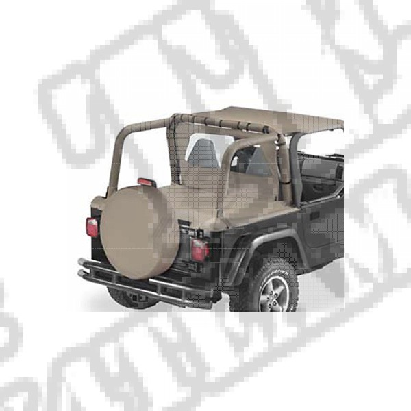 Tylna osłona przestrzeni ładunkowej Duster ciemny Beż 97-02 Jeep Wrangler z plandeką Supertop