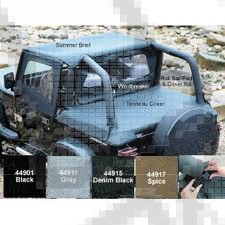 Poszycie bagażnika czarny Denim 04-06 Jeep LJ Wrangler Unlimited