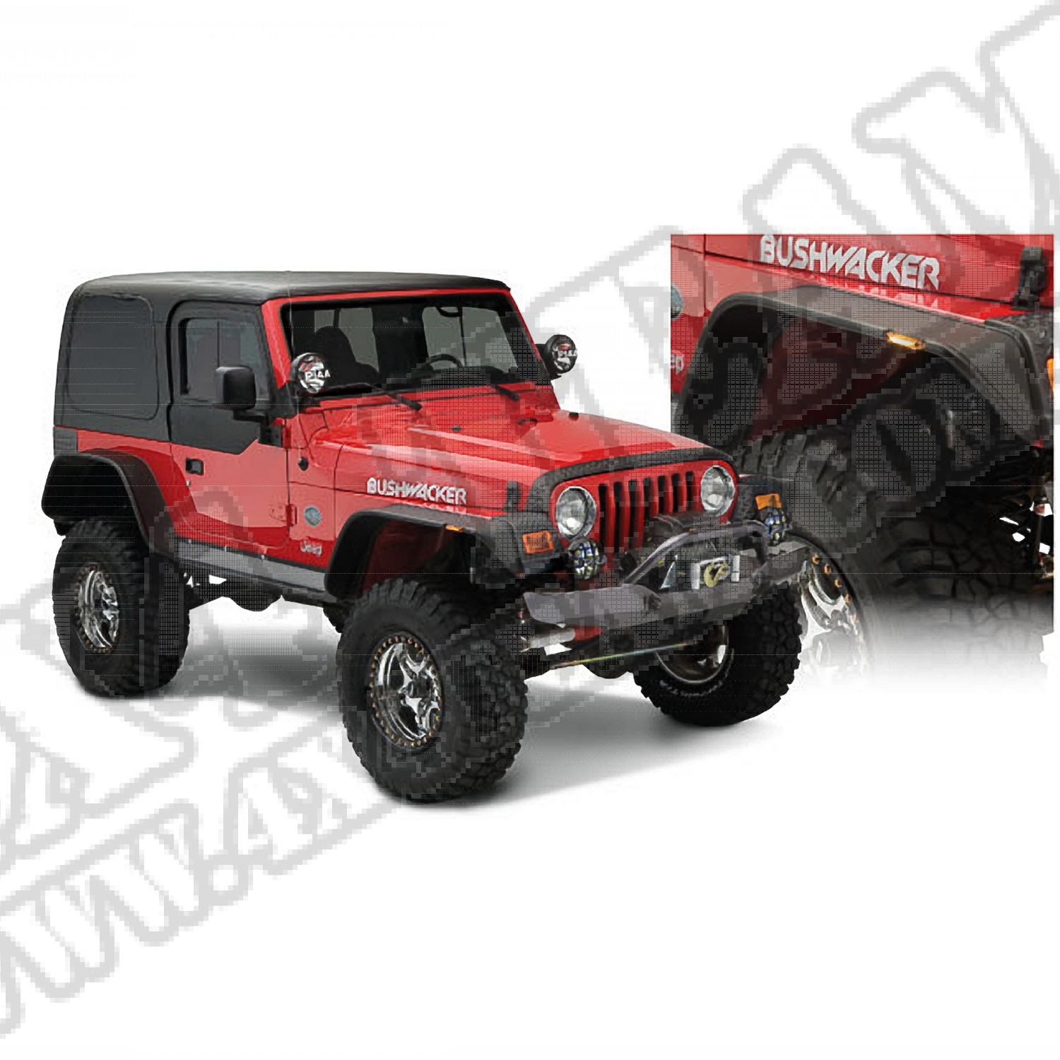 Flate Style Flare Kit For Jeep Wrangler TJ