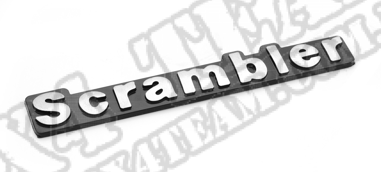 Emblem, Scrambler; 81-86 Jeep CJ8 Scrambler