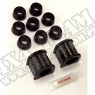 Suspension Stabilizer Bar Bushing Kit, Front, Black, 1-1/8; 87-95 YJ