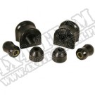 Suspension Stabilizer Bar Bushing Kit, Front, Black, 30.5mm; 97-06 TJ