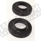 Suspension Coil Spring Isolator Kit, Black; 97-06 Jeep Wrangler TJ
