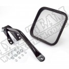 Lusterko z ramieniem, czarne, lewa strona 55-86 Jeep CJ