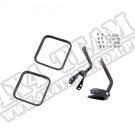 Lusterka zestaw, czarne, 55-86 Jeep CJ