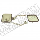 Lusterka zestaw, stal nierdzewna 97-06 Jeep Wrangler (TJ)