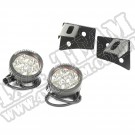 Zestaw lamp okrągłych LED z mocowaniami 07-15 Jeep Wrangler JK
