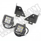 Zestaw lamp kwadr. LED z mocowaniami 76-95 CJ/Wrangler