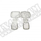 Osłony lamp, Billet-Style, zestaw 87-95 Jeep Wrangler (YJ)