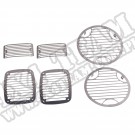Osłony lamp, Billet-Style, zestaw 97-06 Jeep Wrangler (TJ)