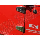 Zestaw osłon zawiasów drzwi, stal nierdzewna, 07-15 Jeep Wrangler JK