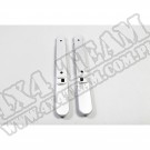 Zestaw akc. ozdobnych, srebrne, 07-10 Jeep Wrangler JK 2 drzw.