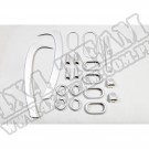 Zestaw akc. ozdobnych, srebrne, 07-10 Jeep Wrangler Unlimited JK 