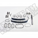Zestaw akc. ozdobnych wnętrza, chrom,07-10 Jeep Wrangler Unlimited JK 