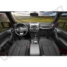 Zestaw akc. ozdobnych wnętrza, grafit, 11-15 Jeep Wrangler JK 4 drzw.