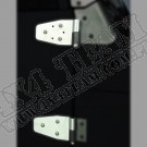 Door Hinge Kit, Satin Stainless Steel, 97-06 Jeep Wrangler