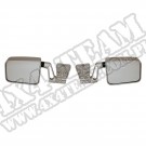 Door Mirror Kit, Satin Stainless Steel, 87-02 Jeep Wrangler