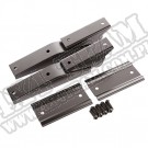 Zawiasy tylnej klapy, stalowe, czarne, 97-02 Jeep Wrangler TJ