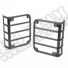 Osłony EURO, światła tylne, czarna tekstura, 07-15 Jeep Wrangler