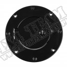 Drzwiczki korka wlewu paliwa z zamkiem, czarny, 97-06 Jeep Wrangler TJ