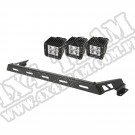 Zestaw reflektorów, czarne, 3 reflektory LED, 07-15 Jeep Wrangler