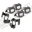 Komplet podszybia z reflektorami LED DualCube; 07-17 Jeep Wrangler JK