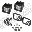 Zestaw lamp LED z uchwytami, kwadratowe, 07-15 Jeep Wrangler