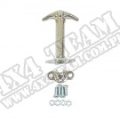 Zatrzask maski, chrom, 42-95 Jeep CJ/Wrangler