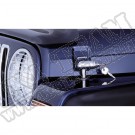 Zatrzaski maski z zamkiem, chrom, 97-06 Jeep Wrangler