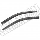 Przednie owiewki, czarny mat, 11-13 Jeep Grand Cherokee