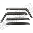 Owiewki okien, wykończenie Carbon; 07-16 Wrangler JK, 4 Drzwiowy