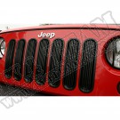 Wkładki atrapy, czarne, 07-15 Jeep Wrangler 
