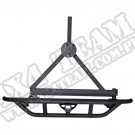 RRC Rear Bumper Tire Carrier, Titanium, 87-06 Jeep Wrangler