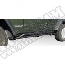 Osłony rurowe progów RRC, czarne, 07-15 Jeep Wrangler Unlimited JK