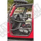 Drzwi rurowe przednie, czarna tekstura, 07-15 Jeep Wrangler JK