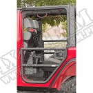 Drzwi rurowe tylne, czarna tekstura, 07-15 Jeep Wrangler JK