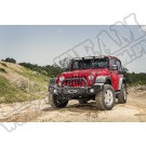 Zestaw przedniego zderzaka Spartacus, czarna satyna, 07-15 Jeep Wrangler