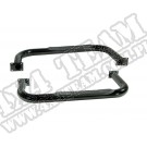 Progi rurowe boczne 3", czarne, 87-95 Jeep Wrangler YJ