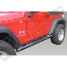 Progi rurowe boczne 3", czarne, 07-15 Jeep Wrangler JK