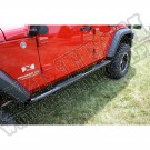 Progi rurowe boczne 3", czarne, 07-15 Jeep Wrangler Unlimited JK