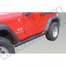 Progi rurowe owalne boczne 3", czarne, 07-15 Jeep Wrangler JK 