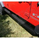Progi rurowe owalne boczne 4 1/4",czarne, 07-15 Wrangler Unlimited JK 