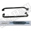 Progi rurowe boczne 3", stal nierdzewna, 87-95 Jeep Wrangler YJ